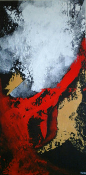 Œuvre contemporaine nommée « PETIT ARBRE ROUGE », Réalisée par MIREILLE MAURY