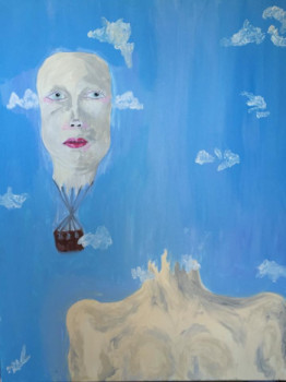 Œuvre contemporaine nommée « Dame Lune », Réalisée par BABOOSHKA
