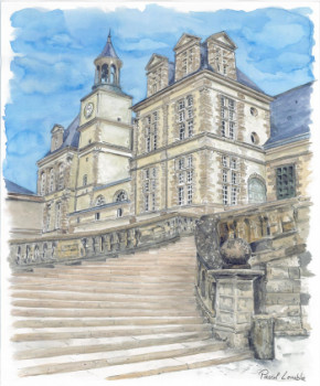 Œuvre contemporaine nommée « Escalier de Fontainebleau », Réalisée par PASCAL LENOBLE