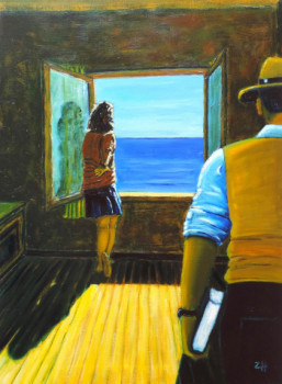 Les heures longues / Long hours / Le ore lunghe 01 - La fenêtre sur la mer, le jour / Window on the sea, day / La finestra sul mare, giorno Sur le site d’ARTactif
