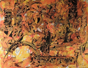 Œuvre contemporaine nommée « Premier voyage en crocodile », Réalisée par J.CLAUDE SAVI