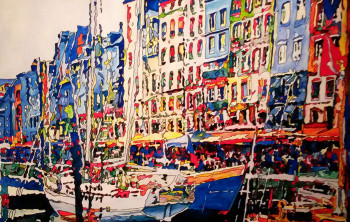 Œuvre contemporaine nommée « Honfleur », Réalisée par JOëL