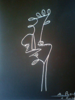 Œuvre contemporaine nommée « la femme végétal 1 », Réalisée par LUISA NEIGE