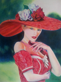 La demoiselle au chapeau rouge Sur le site d’ARTactif