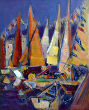 Œuvre contemporaine nommée « Port de Paimpol », Réalisée par ALAIN LE NOST