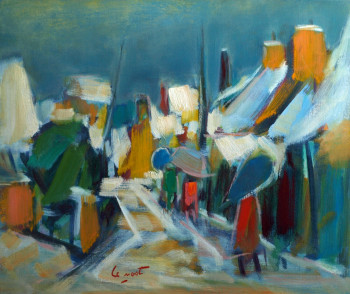 Œuvre contemporaine nommée « Rue de Ploubazlanec », Réalisée par ALAIN LE NOST