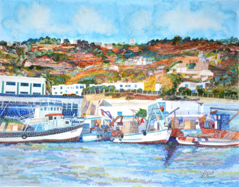 Œuvre contemporaine nommée « La pêcherie - Oran », Réalisée par AFFIF CHERFAOUI