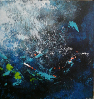 Œuvre contemporaine nommée « FRAICHEUR OCEANE 2 », Réalisée par MIREILLE MAURY