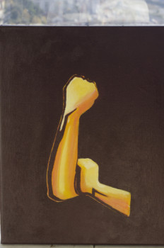 Œuvre contemporaine nommée « bras d'honneur », Réalisée par GEORGES GREY