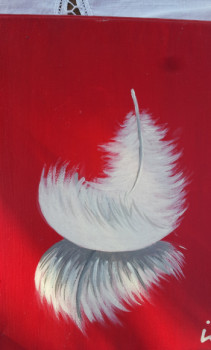 Œuvre contemporaine nommée « plume », Réalisée par GEORGES GREY