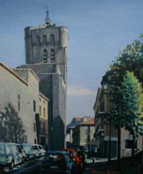 Œuvre contemporaine nommée « Agde, Saint Etienne et square du Docteur Picheire », Réalisée par MAXENCE GERARD