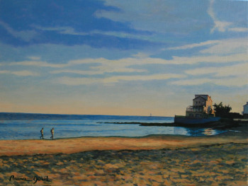 Œuvre contemporaine nommée « Agde, la plage du Môle », Réalisée par MAXENCE GERARD