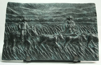 Camargue, bas-relief "les gardians" Sur le site d’ARTactif