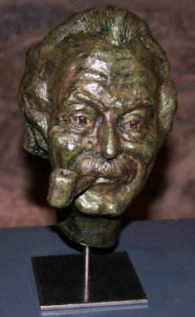Œuvre contemporaine nommée « Buste de Georges Brassens », Réalisée par MAXENCE GERARD