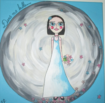 Œuvre contemporaine nommée « Dans ma bulle N°1 », Réalisée par GARCIAJULIE30