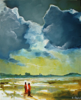 Œuvre contemporaine nommée « ciel d'orage », Réalisée par BARON