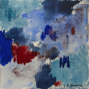 Œuvre contemporaine nommée « Bleu 2 2 », Réalisée par J. CAUMES