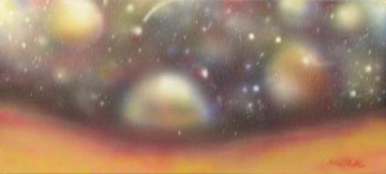 Œuvre contemporaine nommée « «  Les planètes vue d'une autres planète » », Réalisée par MITRA SHAHKAR