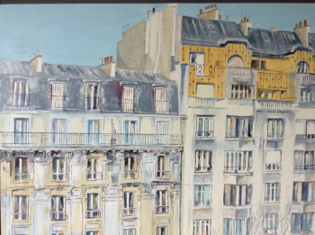 Œuvre contemporaine nommée « Immeuble de Paris », Réalisée par HUGHES DE LA TAILLE