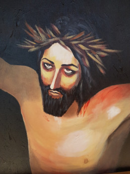 Œuvre contemporaine nommée « Christ en désolation », Réalisée par GEORGES GREY