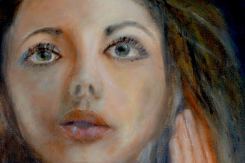 Œuvre contemporaine nommée « Portrait d'une jeune femme », Réalisée par DEGUEZ