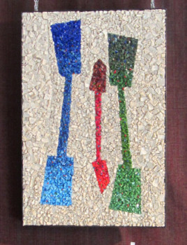 Œuvre contemporaine nommée « Spatules », Réalisée par ELISABETH FOUCHER