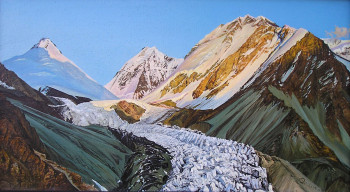 Œuvre contemporaine nommée « Peak de Four Glacier », Réalisée par GRACHOV VALERIY