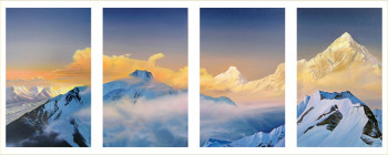 Œuvre contemporaine nommée « Himalayas 2 », Réalisée par GRACHOV VALERIY