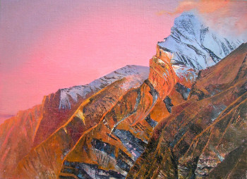 Œuvre contemporaine nommée « Gorge d'Annapurna », Réalisée par GRACHOV VALERIY