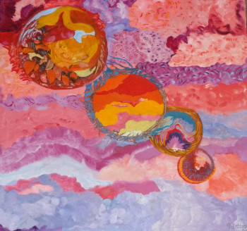 Œuvre contemporaine nommée « sphere5 », Réalisée par MARIE-LAURE MELINAND