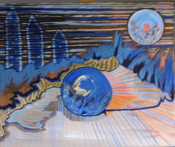 Œuvre contemporaine nommée « sphere16 », Réalisée par MARIE-LAURE MELINAND