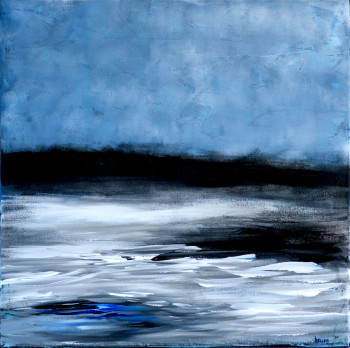 Œuvre contemporaine nommée « La mer en hiver », Réalisée par BRUNODEMAN