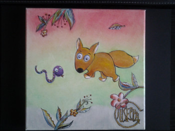Œuvre contemporaine nommée « fox le renard », Réalisée par GIUSEPPA BABILLOT