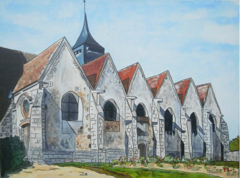 Œuvre contemporaine nommée « Eglise de Néron avec ses six chapelles », Réalisée par JOëL