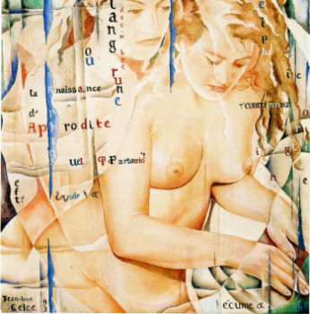 Œuvre contemporaine nommée « Langrune sur mer ou la naissance d'Aphrodite », Réalisée par JEAN-LUC CELCE