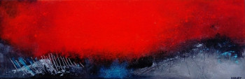 Œuvre contemporaine nommée « CALME ROUGE », Réalisée par MIREILLE MAURY