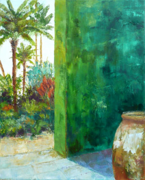Œuvre contemporaine nommée « La palmeraie, chez régine », Réalisée par LAURELLE BESSE