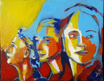 Œuvre contemporaine nommée « The Rushmore mount laidies », Réalisée par PHILOU