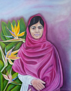 Œuvre contemporaine nommée « MALALA », Réalisée par ABERNARDO