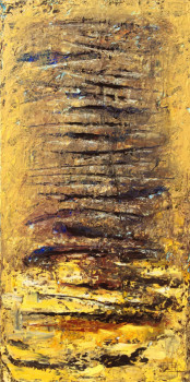 Œuvre contemporaine nommée « Intuition Ocre », Réalisée par OSCAR