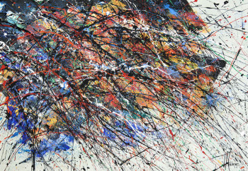 Œuvre contemporaine nommée « Création abstraite A452 », Réalisée par JEAN-JACQUES MARIE