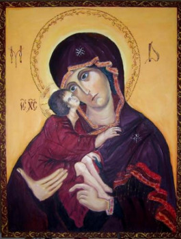 Œuvre contemporaine nommée « Marie et Jesus », Réalisée par ALEXANDRA POSTOLACHE