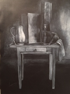 Œuvre contemporaine nommée « La table au broc 1 », Réalisée par GWENAELLE EL SAYED