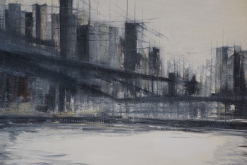 Œuvre contemporaine nommée « Le Pont de Brooklyn », Réalisée par GWENAELLE EL SAYED
