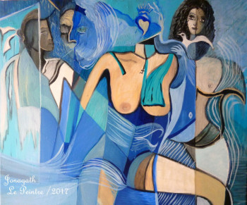 Œuvre contemporaine nommée « Jonagath /Le Peintre /2017 », Réalisée par JONAGATH