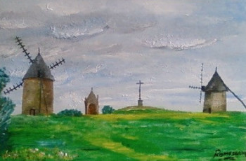 Œuvre contemporaine nommée « Les petits moulins », Réalisée par GUY ROMEDENNE