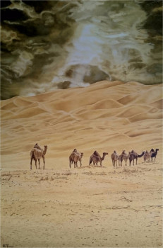Œuvre contemporaine nommée « Chemin des dunes », Réalisée par MARCO RE