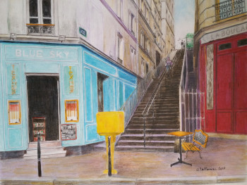 Œuvre contemporaine nommée « RUE DREVET », Réalisée par JACQUES TAFFOREAU