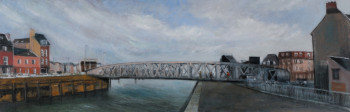 Œuvre contemporaine nommée « Au fil des marées Pont Colbert  Dieppe », Réalisée par CORINNE QUIBEL