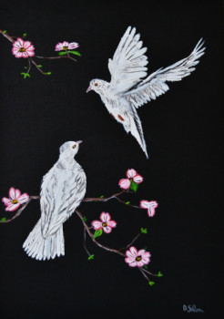 Œuvre contemporaine nommée « Les colombes 1 », Réalisée par DIMITRI SALON